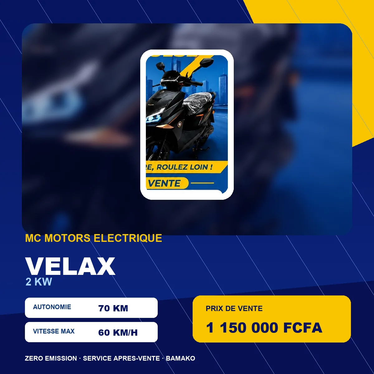 Scooter MC Motors VELAX 2 kW